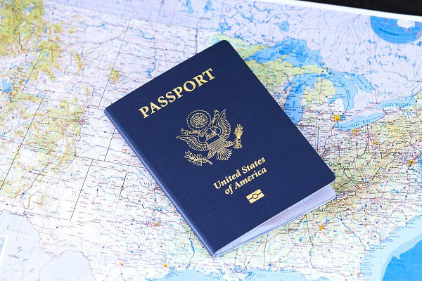Een foto van een Amerikaans Passport